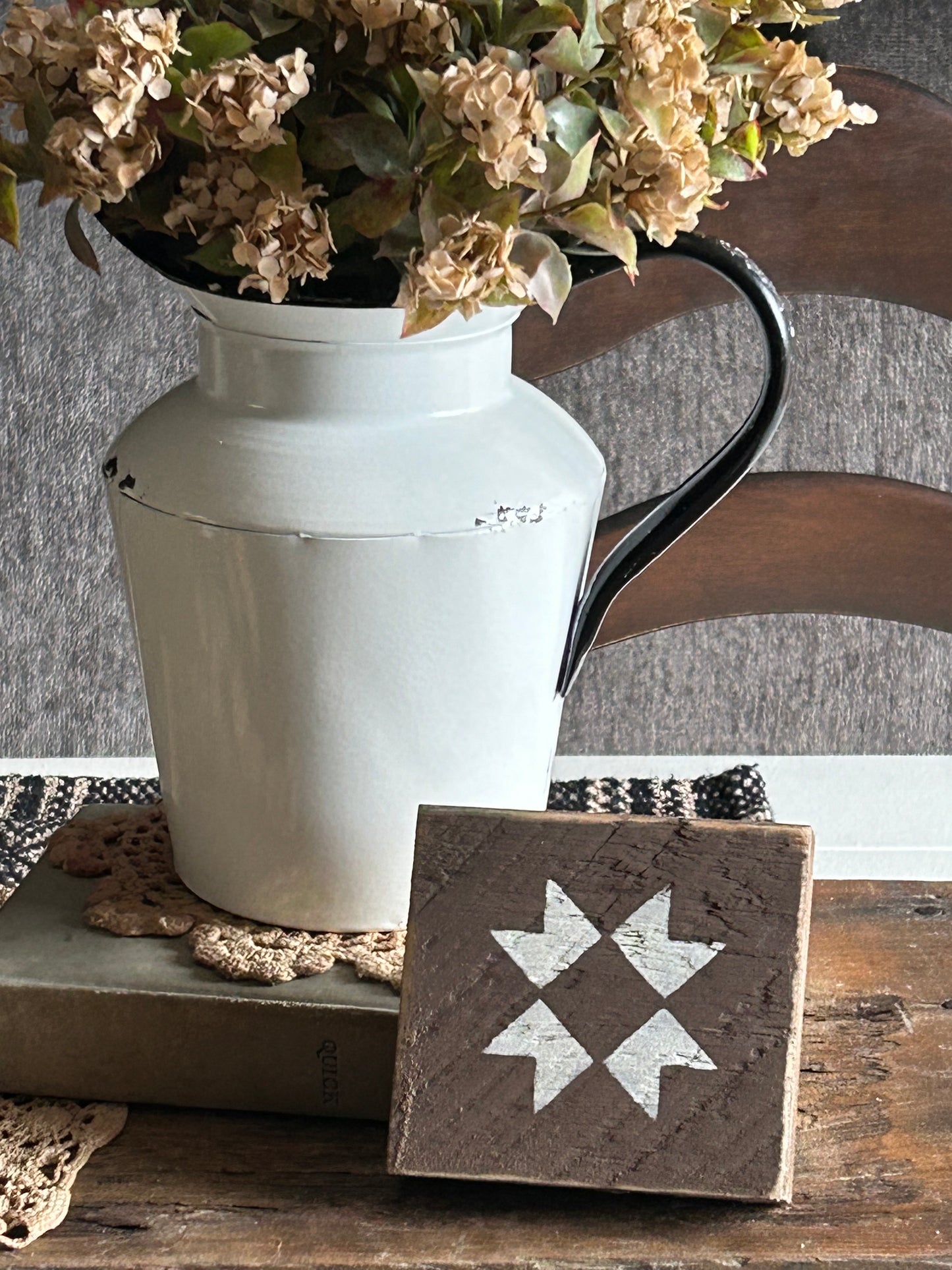 brown quilt block