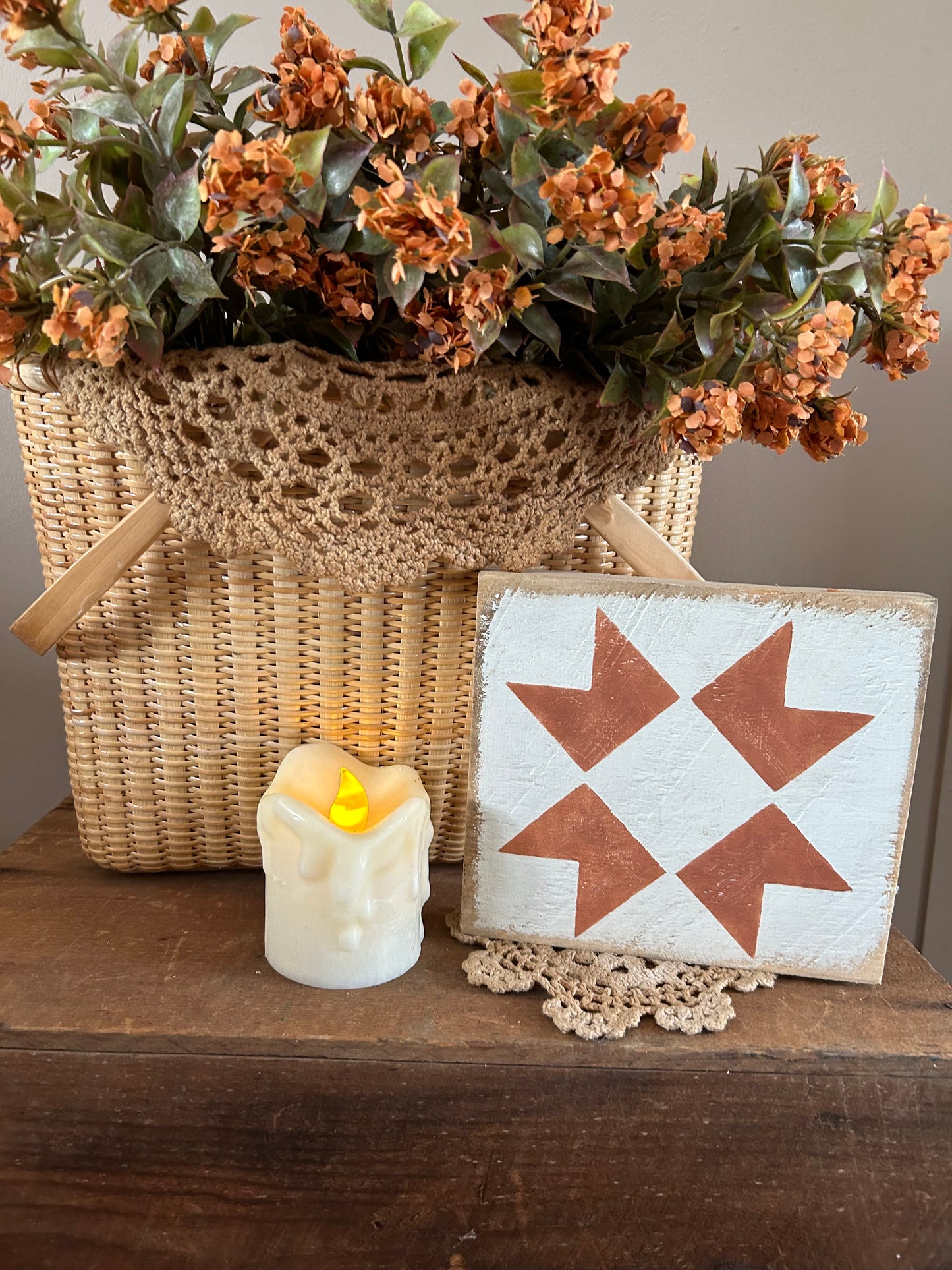 Orange quilt Block