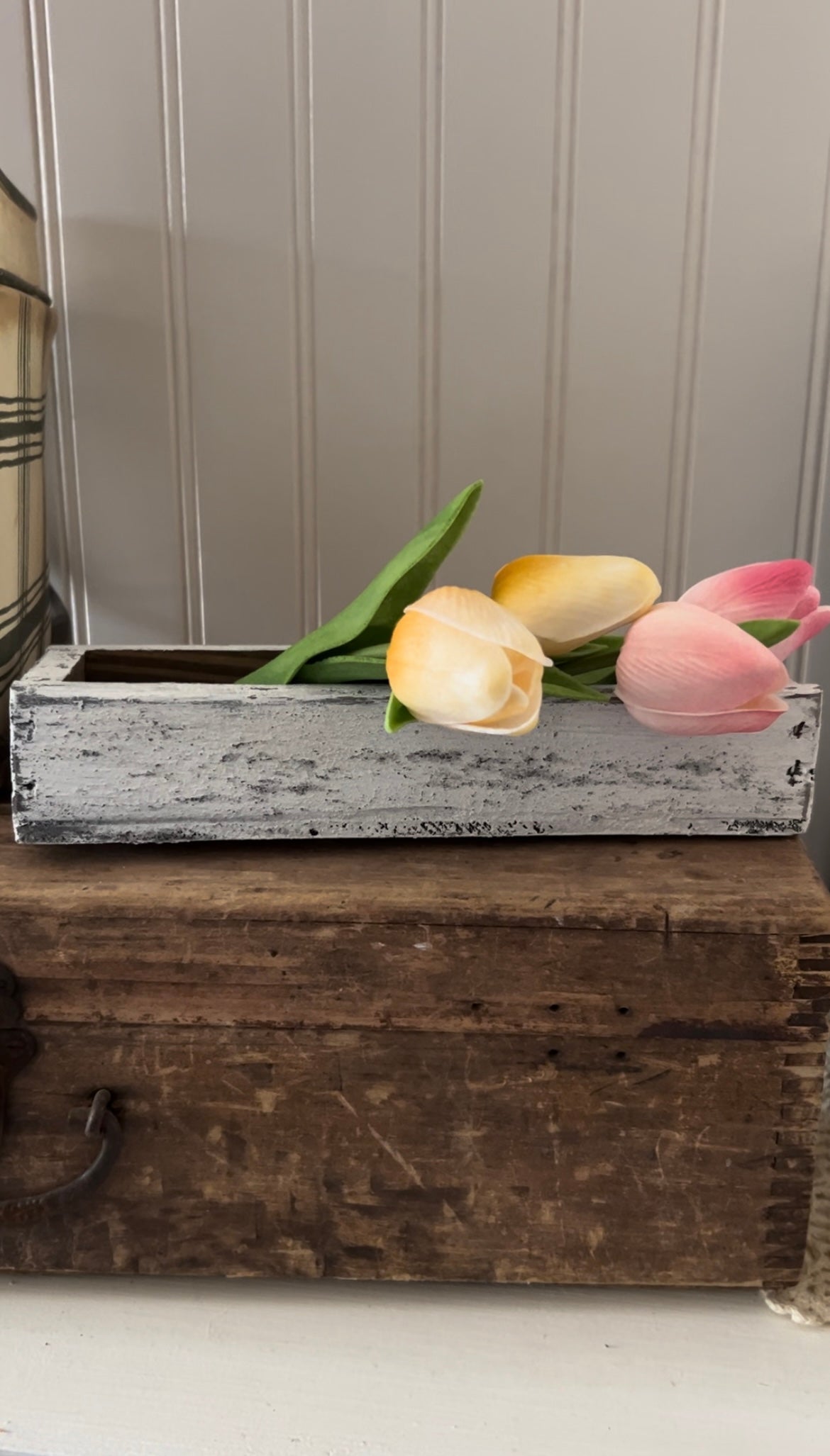 White Wooden Box