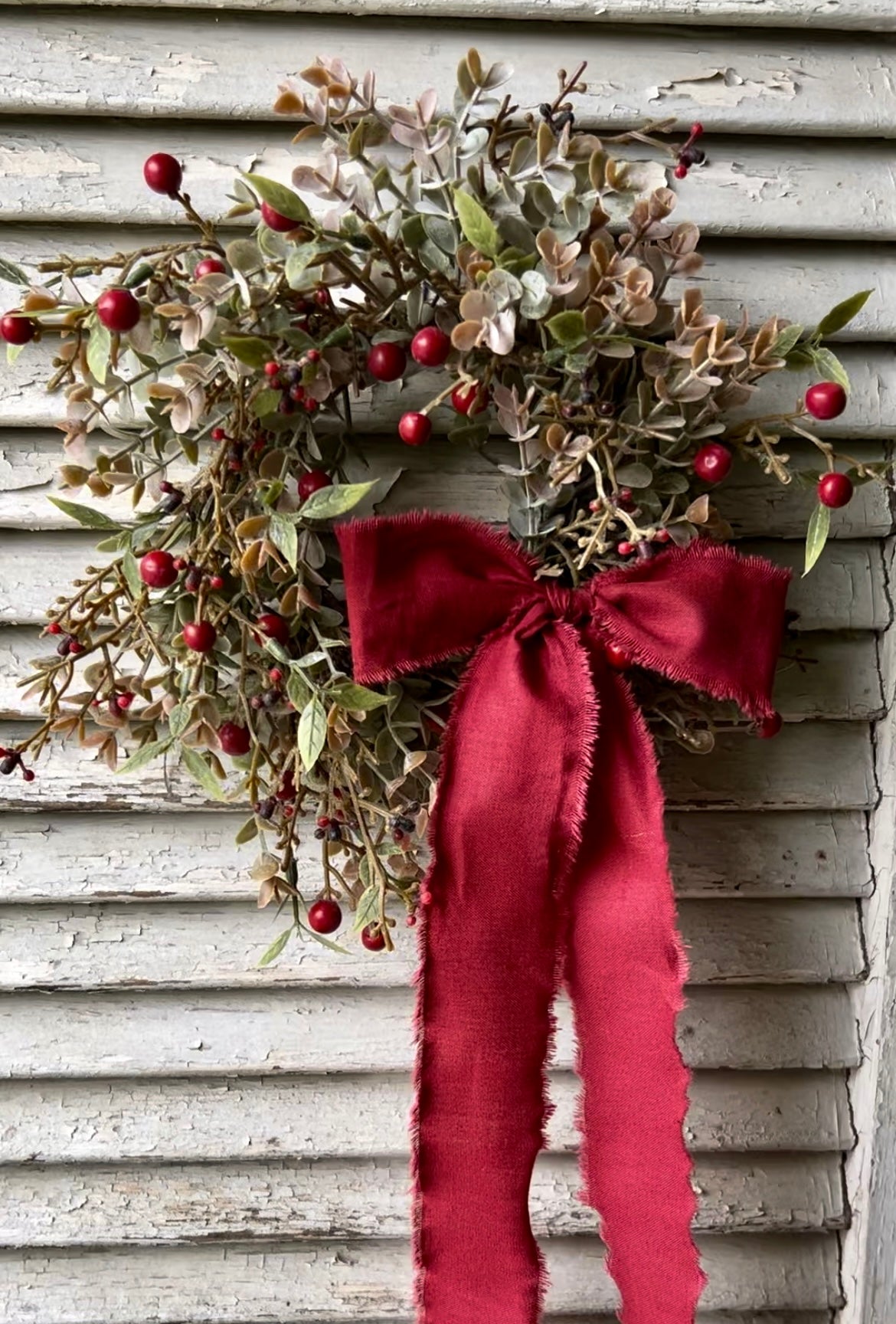 Wreath with Red Bow