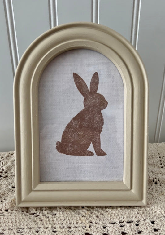 Arched Frame Brown Bunny