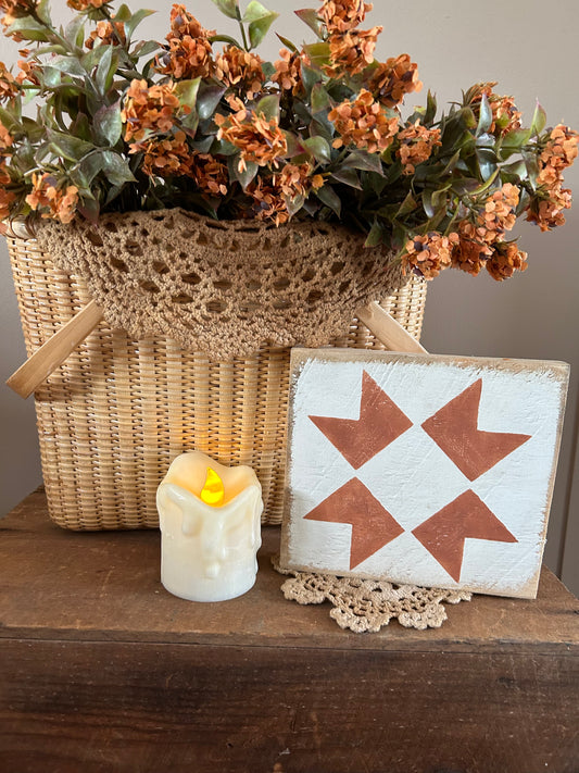 Orange quilt Block