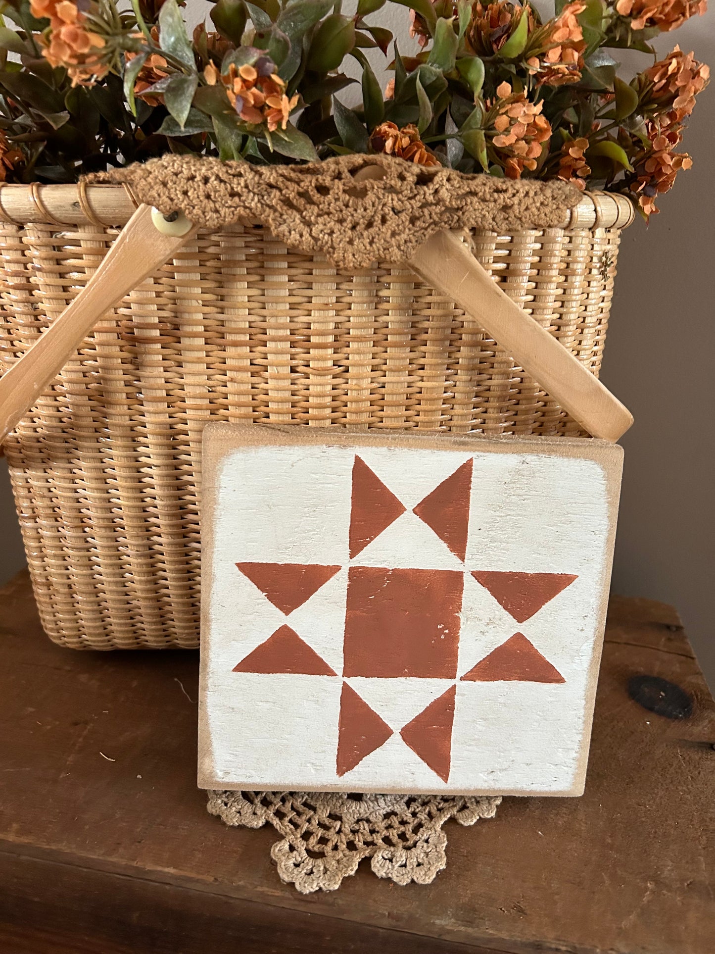 Orange quilt Block