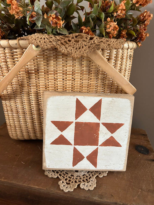 Orange quilt Block