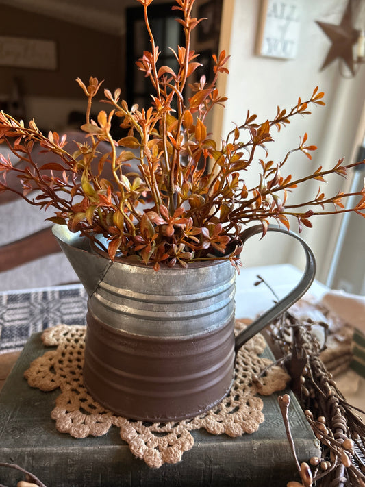 Brown pitcher florals not included