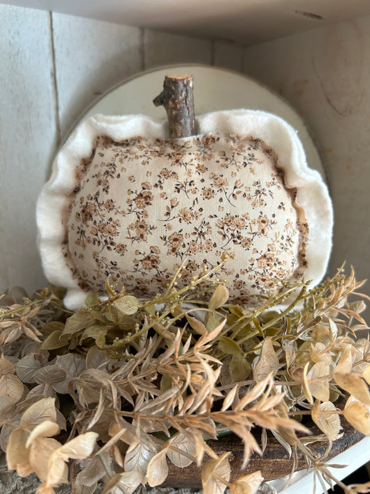 Tan stuffed Pumpkin