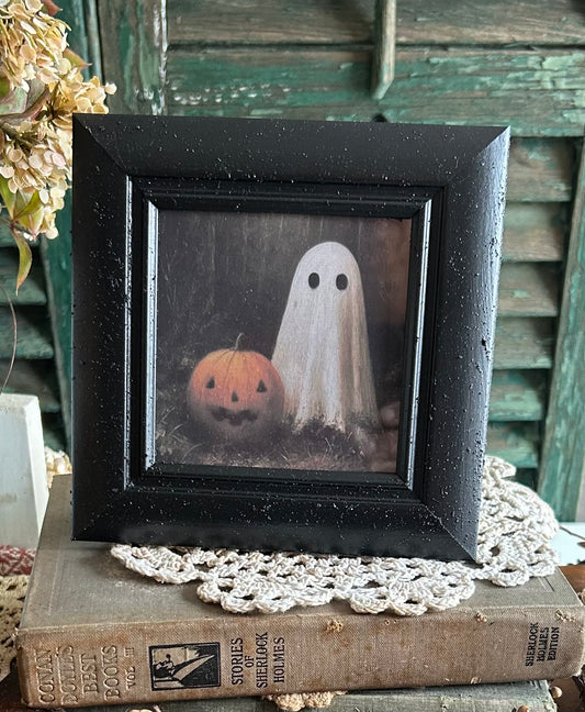 Ghost with pumpkin Picture