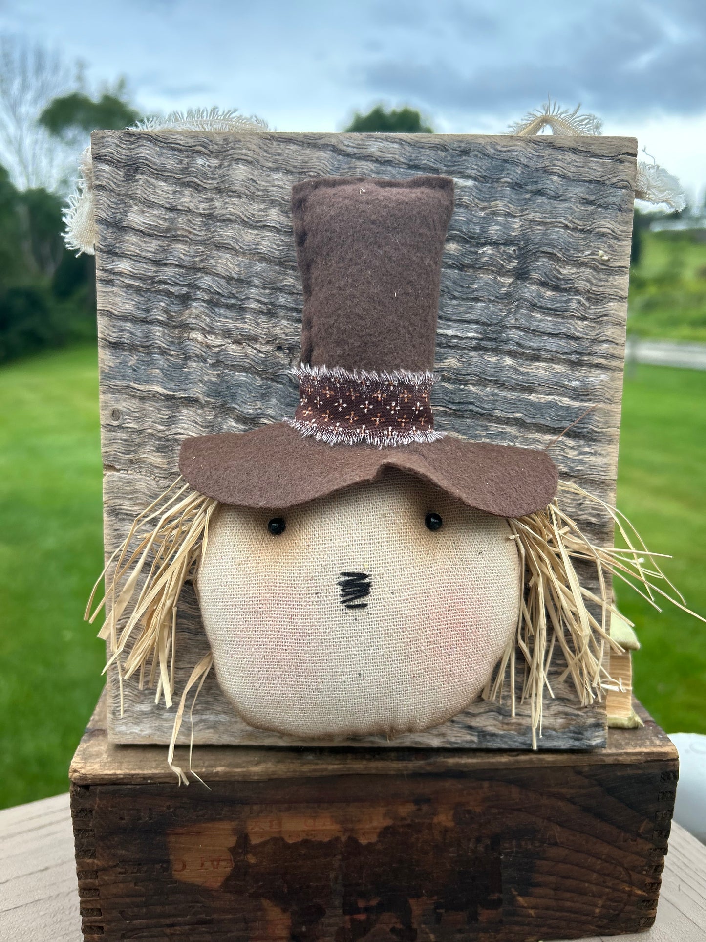 Scarecrow Head Sign
