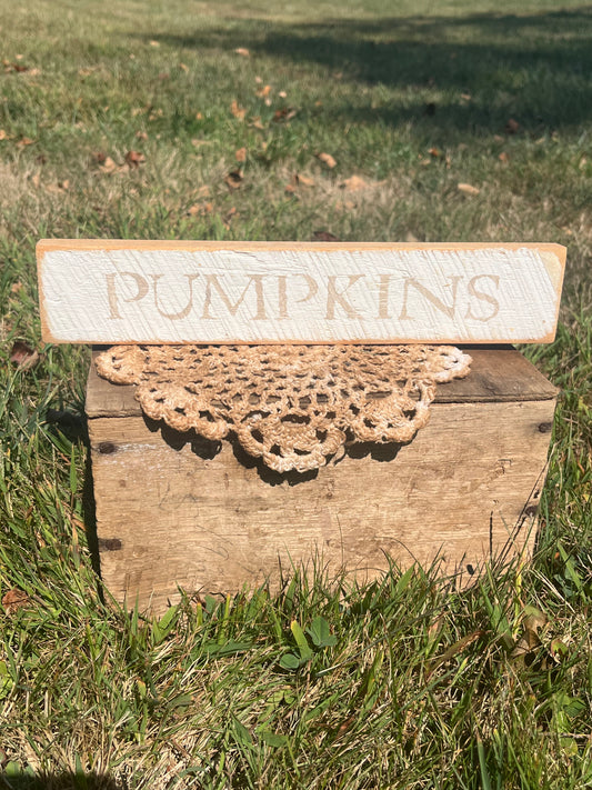 Pumpkins Sign