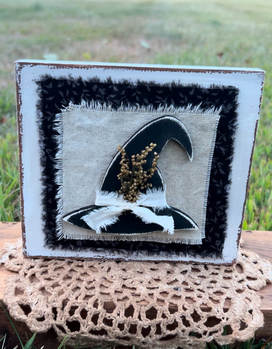 Black Witch Hat Block