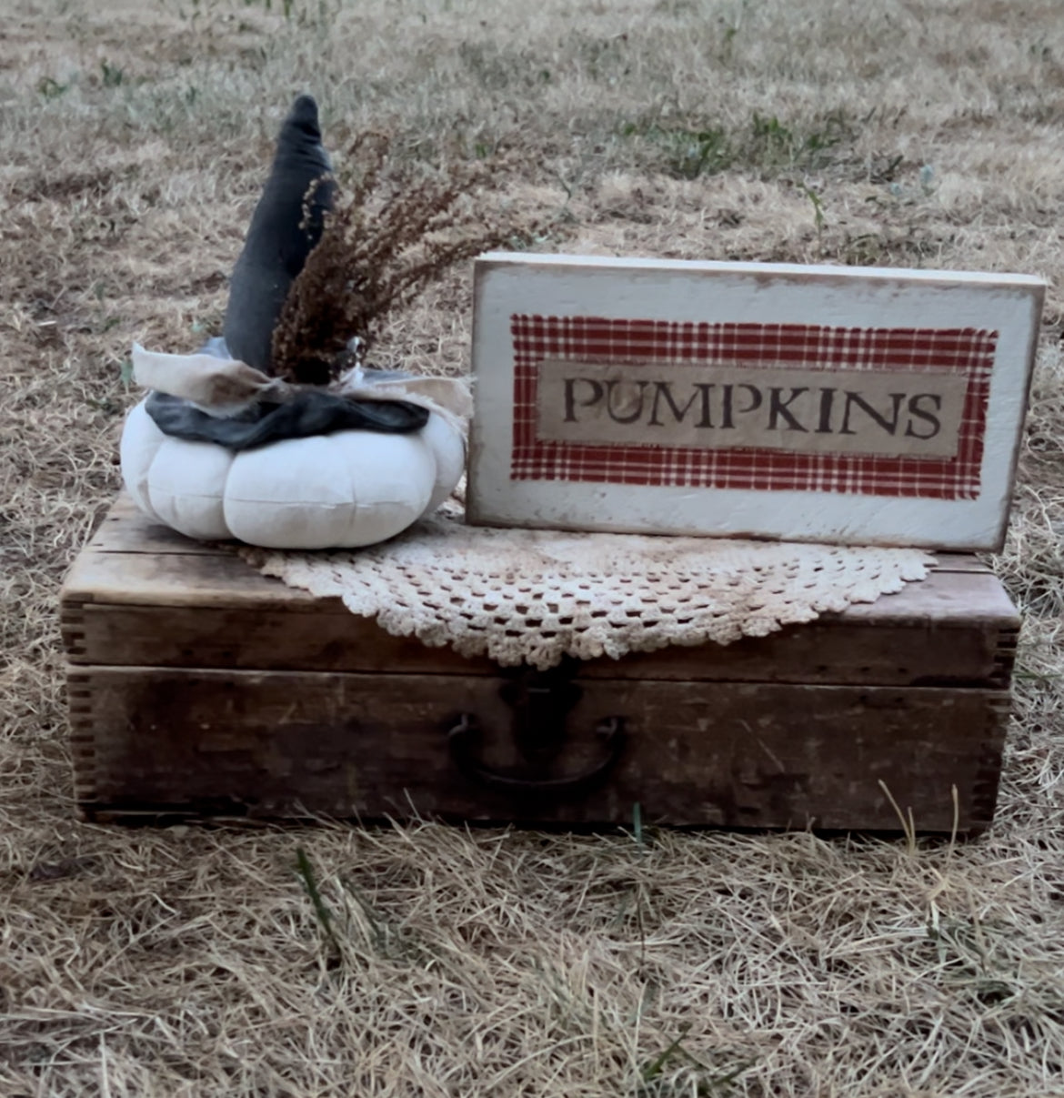 White Pumpkin with Witch Hat